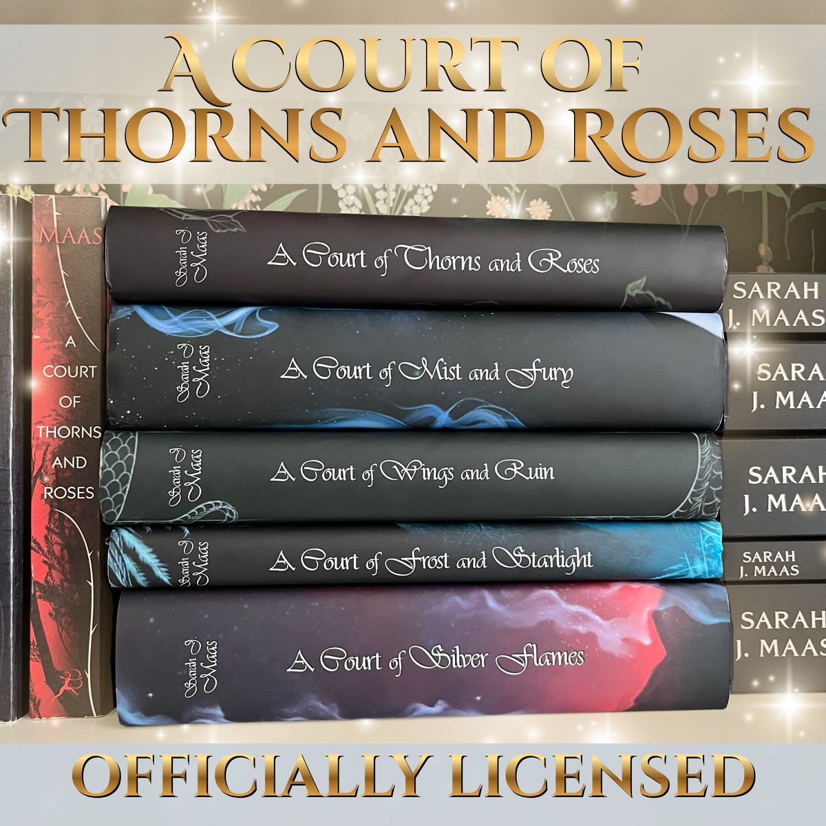 A Court of Thorns and Roses Dust Jacket Set Officially Licensed