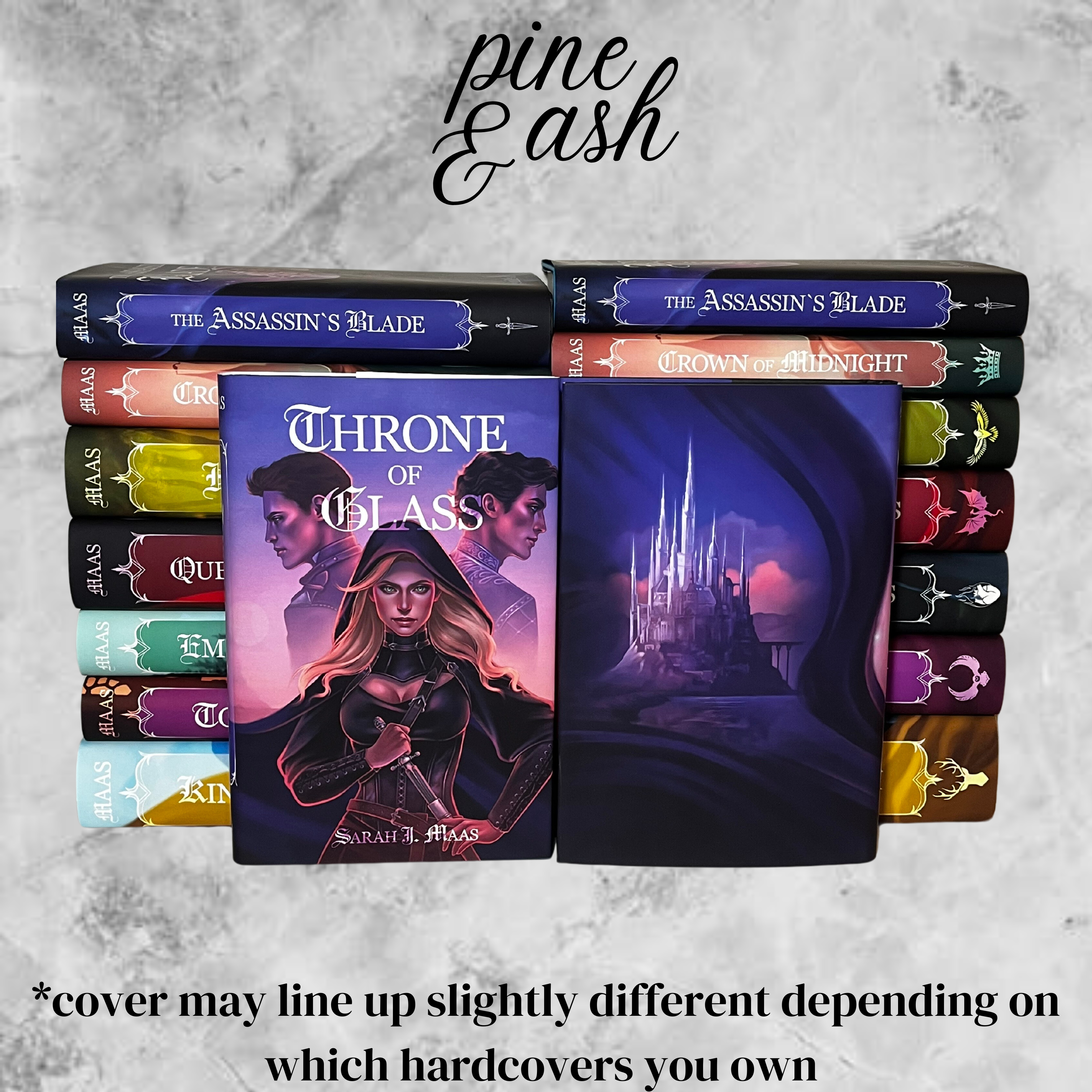 Officially Licensed Throne of Glass Dust Jacket Set