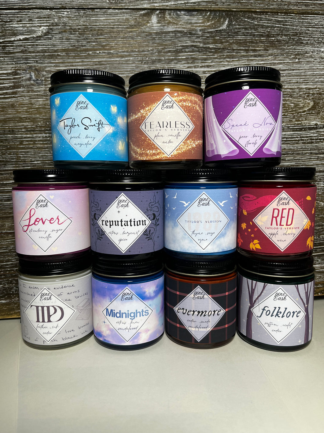 T Swift Candle Collection - Full Set 4oz