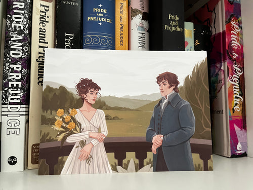 Elizabeth Bennet and Mr. Darcy Art Print 5x7in