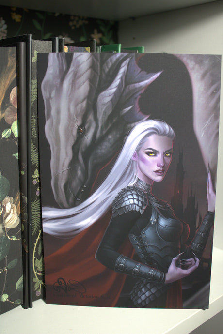FLAWED THRONE OF GLASS ART PRINTS