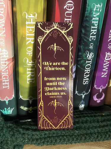 Manon Throne of Glass Bookmark Officially Licensed