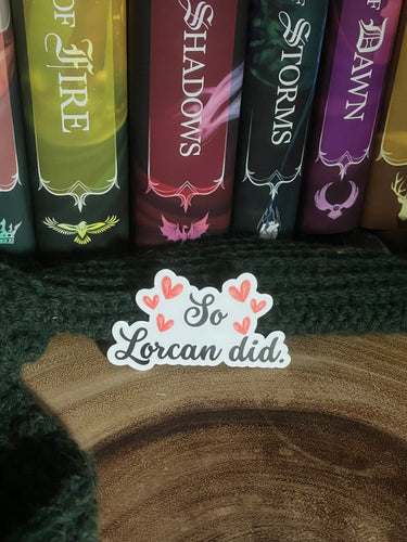 Lorcan Throne of Glass Sticker Officially Licensed