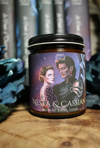 Nesta and Cassian 8oz A Court of Thorns and Roses Officially Licensed