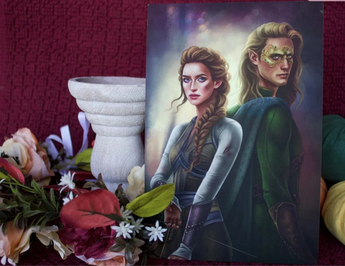Officially Licensed A Court of Thorns and Roses Double Sided Art Prints 9x6in