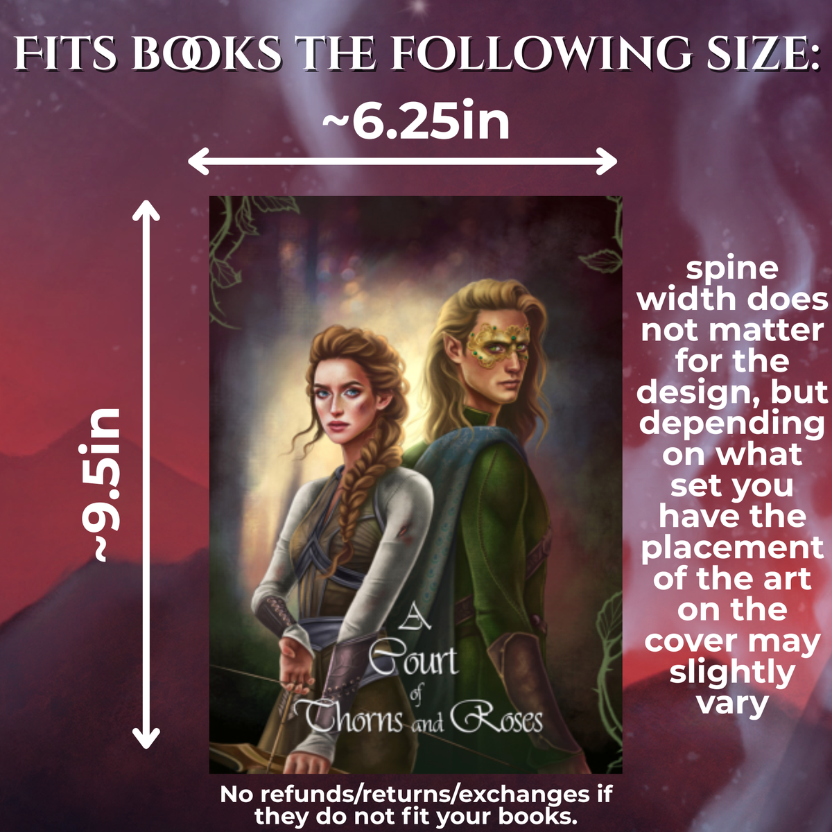 A Court of Thorns and Roses Dust Jacket Set Officially Licensed